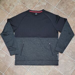 Reebok SpeedWick Two Tone Long Sleeve Performance Active Sweatshirt Size Mens L